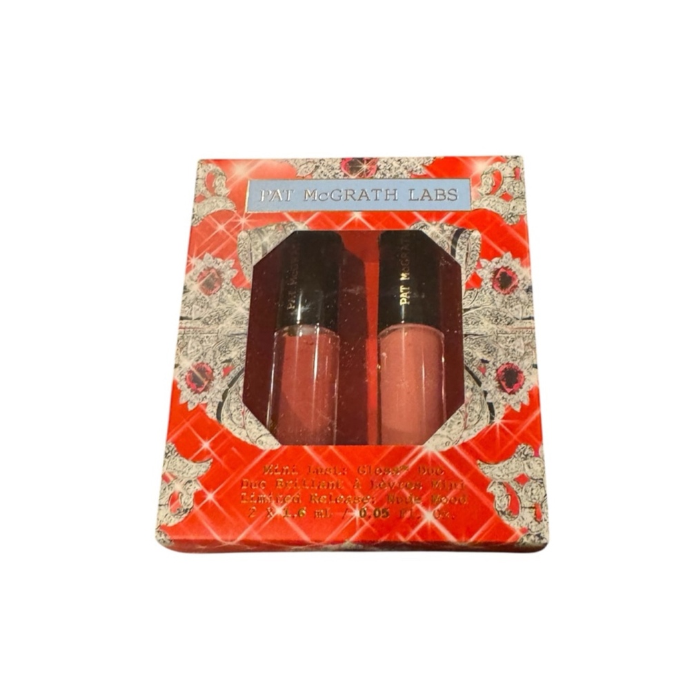 New Pat McGrath Mini Lusta Gloss Duo Red, Pink